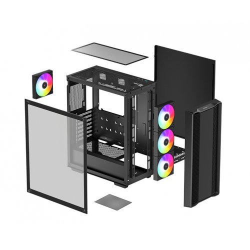 Корпус Deepcool CC560 ARGB V2 Tempered Glass без БП (R-CC560-BKTAA4-G-2) Black (Восстановлено продавцом, 841266) купить в Украине: Киев, Днепр, Харьков, Одесса  | Проверка совместимости, низкая цена, отзывы, характеристики от TELEMART фото