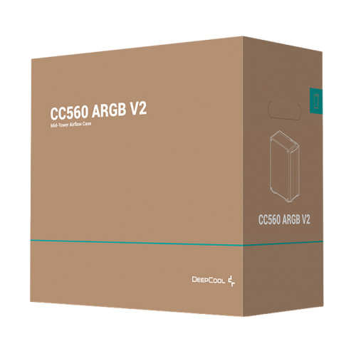 Корпус Deepcool CC560 ARGB V2 Tempered Glass без БП (R-CC560-BKTAA4-G-2) Black (Восстановлено продавцом, 841266) купить в Украине: Киев, Днепр, Харьков, Одесса  | Проверка совместимости, низкая цена, отзывы, характеристики от TELEMART фото