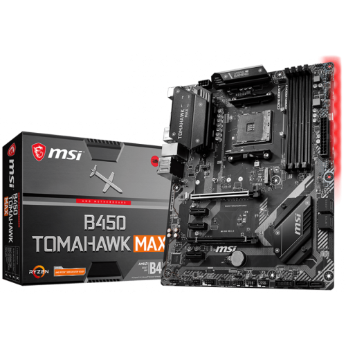 Материнская плата MSI B450 TOMAHAWK MAX (sAM4, AMD B450) (Восстановлено продавцом, 841375) купить в Украине: Киев, Днепр, Харьков, Одесса  | Проверка совместимости, низкая цена, отзывы, характеристики от TELEMART фото