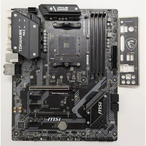 Материнская плата MSI B450 TOMAHAWK MAX (sAM4, AMD B450) (Восстановлено продавцом, 841375) купить в Украине: Киев, Днепр, Харьков, Одесса  | Проверка совместимости, низкая цена, отзывы, характеристики от TELEMART фото