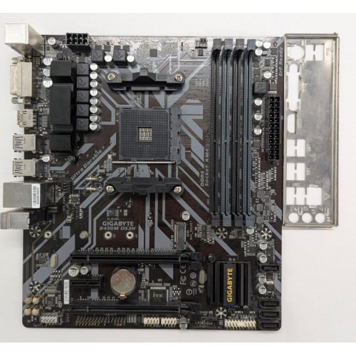 Материнская плата Gigabyte B450M DS3H (sAM4, AMD B450) (Восстановлено продавцом, 841381) купить в Украине: Киев, Днепр, Харьков, Одесса  | Проверка совместимости, низкая цена, отзывы, характеристики от TELEMART фото