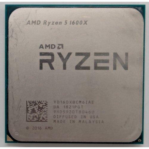 Процессор AMD Ryzen 5 1600X 3.6(4.0)GHz sAM4 Tray (YD160XBCM6IAE) (Восстановлено продавцом, 841382) купить в Украине: Киев, Днепр, Харьков, Одесса  | Проверка совместимости, низкая цена, отзывы, характеристики от TELEMART фото