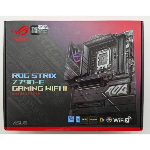 Материнская плата Asus ROG STRIX Z790-E GAMING WIFI II (s1700, Intel Z790) (Восстановлено продавцом, 841388) купить в Украине: Киев, Днепр, Харьков, Одесса  | Проверка совместимости, низкая цена, отзывы, характеристики от TELEMART фото