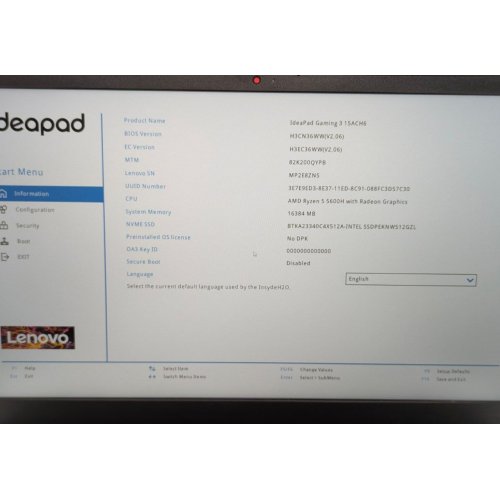 Ноутбук Lenovo IdeaPad Gaming 3 15ACH6 (82K200QYPB) Shadow Black (Восстановлено продавцом, 841412) купить в Украине: Киев, Днепр, Харьков, Одесса  | Низкая цена, отзывы, характеристики от TELEMART фото
