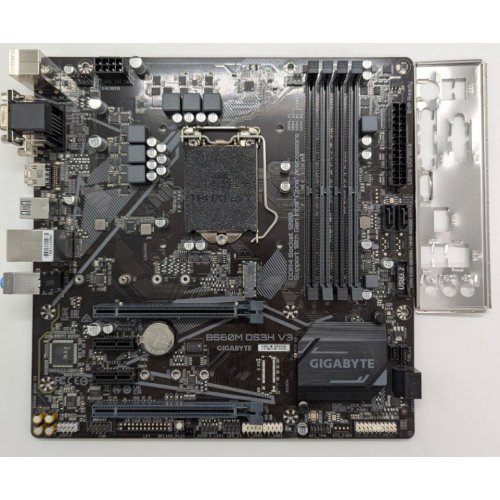 Материнская плата Gigabyte B560M DS3H V3 (s1200, Intel H470) (Восстановлено продавцом, 841423) купить в Украине: Киев, Днепр, Харьков, Одесса  | Проверка совместимости, низкая цена, отзывы, характеристики от TELEMART фото