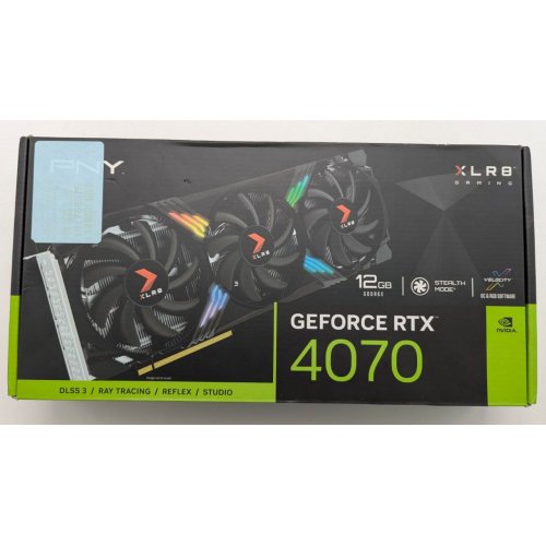 Видеокарта PNY GeForce RTX 4070 XLR8 Gaming VERTO EPIC-X RGB 12288MB (VCG407012TFXXPB1) (Восстановлено продавцом, 841434) купить в Украине: Киев, Днепр, Харьков, Одесса  | Проверка совместимости, низкая цена, отзывы, характеристики от TELEMART фото