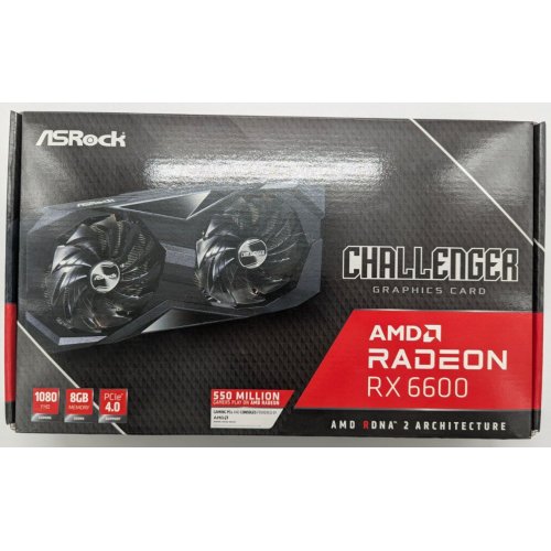 Видеокарта AsRock Radeon RX 6600 Challenger D 8192MB (RX6600 CLD 8G) (Восстановлено продавцом, 841449) купить в Украине: Киев, Днепр, Харьков, Одесса  | Проверка совместимости, низкая цена, отзывы, характеристики от TELEMART фото