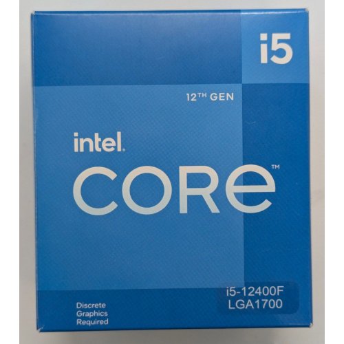Процессор Intel Core i5-12400F 2.5(4.4)GHz 18MB s1700 Box (BX8071512400F) (Восстановлено продавцом, 841482) купить в Украине: Киев, Днепр, Харьков, Одесса  | Проверка совместимости, низкая цена, отзывы, характеристики от TELEMART фото