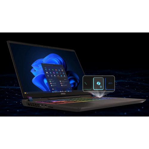 Ноутбук MSI Vector 16 HX AI (A2XWJG-691XUA) Cosmos Gray купить в Украине: Киев, Днепр, Харьков, Одесса  | Низкая цена, отзывы, характеристики от TELEMART фото