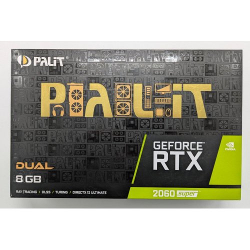 Відеокарта Palit GeForce RTX 2060 Super GamingPro OC 8192MB (NE6206SS19P2-1062A) (Відновлено продавцем, 841668) купити в Україні: Київ, Львів, Хмельницький, Тернопіль, Івано-Франківськ | Перевірка сумісності, низька ціна, відгуки, характеристики від TELEMART фото
