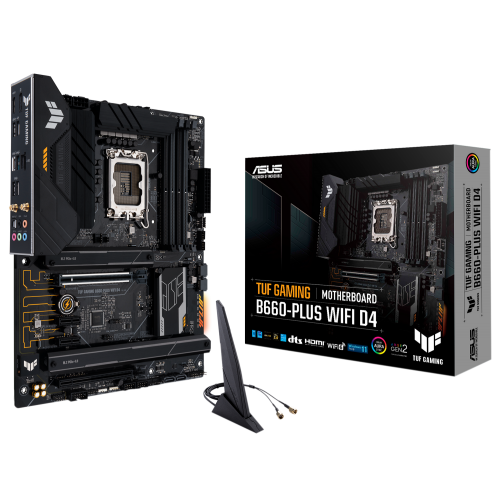 Материнська плата Asus TUF GAMING B660-PLUS WIFI D4 (s1700, Intel B660) (Відновлено продавцем, 841670) купити в Україні: Київ, Львів, Хмельницький, Тернопіль, Івано-Франківськ | Перевірка сумісності, низька ціна, відгуки, характеристики від TELEMART фото