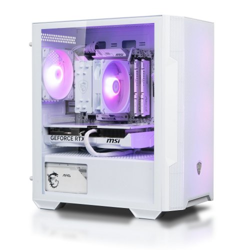 Компьютер Dragon Lucky Snow Powered_by MSI (RTX 5080 + R7 7700-WH) White купить в Украине: Киев, Днепр, Харьков, Одесса  | Низкая цена, отзывы, характеристики от TELEMART фото