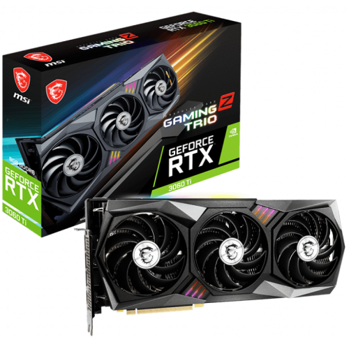 Видеокарта MSI GeForce RTX 3060 Ti GAMING Z TRIO 8192MB (RTX 3060 Ti GAMING Z TRIO 8G) LHR (Восстановлено продавцом, 841744) купить в Украине: Киев, Днепр, Харьков, Одесса  | Проверка совместимости, низкая цена, отзывы, характеристики от TELEMART фото