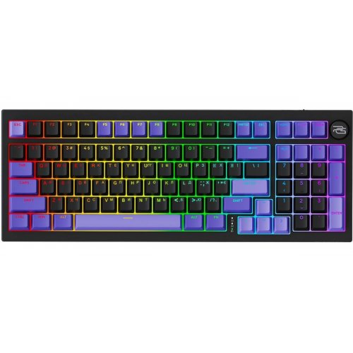 Клавіатура Proove Gaming Slicker Special Edition RGB Huano Kobe Wireless (WKSLSE022401) Black/Purple купити в Україні: Київ, Львів, Хмельницький, Тернопіль, Івано-Франківськ | Низька ціна, відгуки, характеристики від TELEMART фото