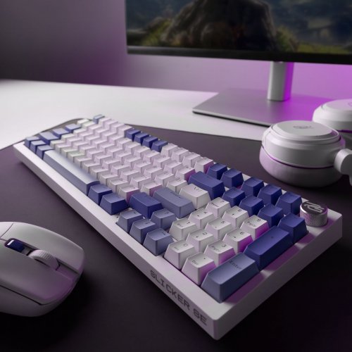 Клавіатура Proove Gaming Slicker Special Edition RGB Huano Kobe Wireless (WKSLSE022416) White/Purple купити в Україні: Київ, Львів, Хмельницький, Тернопіль, Івано-Франківськ | Низька ціна, відгуки, характеристики від TELEMART фото