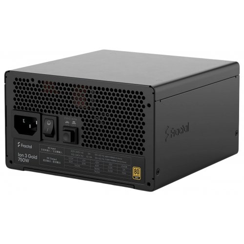Блок питания Fractal Design Ion 3 Gold 750W (FD-P-IA3G-750-EU) Black купить в Украине: Киев, Днепр, Харьков, Одесса  | Проверка совместимости, низкая цена, отзывы, характеристики от TELEMART фото