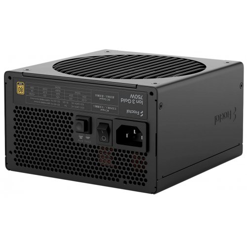 Блок питания Fractal Design Ion 3 Gold 750W (FD-P-IA3G-750-EU) Black купить в Украине: Киев, Днепр, Харьков, Одесса  | Проверка совместимости, низкая цена, отзывы, характеристики от TELEMART фото
