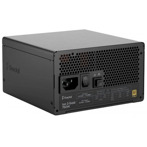 Блок питания Fractal Design Ion 3 Gold 750W (FD-P-IA3G-750-EU) Black купить в Украине: Киев, Днепр, Харьков, Одесса  | Проверка совместимости, низкая цена, отзывы, характеристики от TELEMART фото