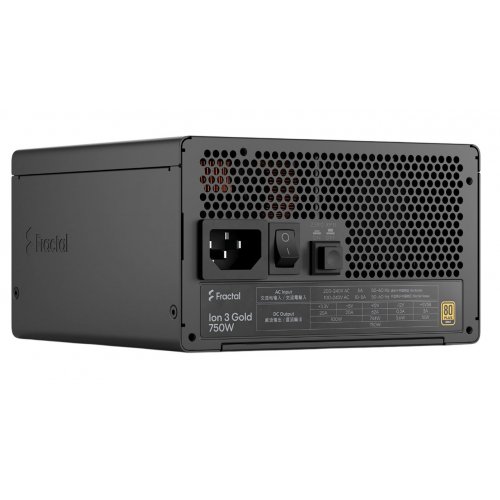 Блок питания Fractal Design Ion 3 Gold 750W (FD-P-IA3G-750-EU) Black купить в Украине: Киев, Днепр, Харьков, Одесса  | Проверка совместимости, низкая цена, отзывы, характеристики от TELEMART фото