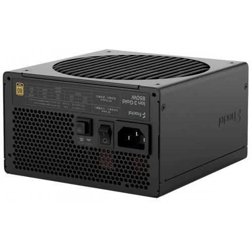 Блок питания Fractal Design Ion 3 Gold 850W (FD-P-IA3G-850-EU) Black купить в Украине: Киев, Днепр, Харьков, Одесса  | Проверка совместимости, низкая цена, отзывы, характеристики от TELEMART фото
