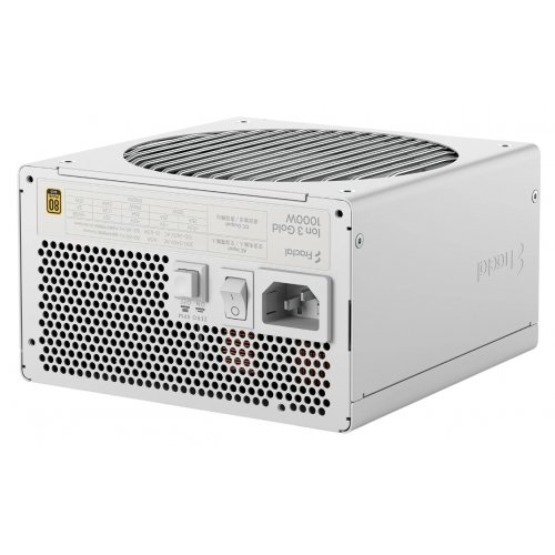 Блок питания Fractal Design Ion 3 Gold 1000W (FD-P-IA3G-101-EU-WT) White купить в Украине: Киев, Днепр, Харьков, Одесса  | Проверка совместимости, низкая цена, отзывы, характеристики от TELEMART фото