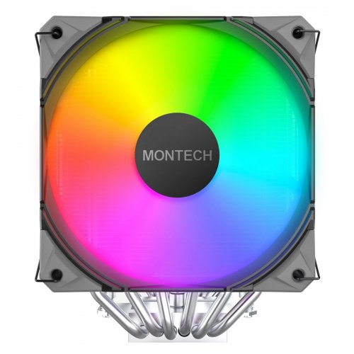 Кулер Montech NX600 ARGB Black купить в Украине: Киев, Днепр, Харьков, Одесса  | Проверка совместимости, низкая цена, отзывы, характеристики от TELEMART фото