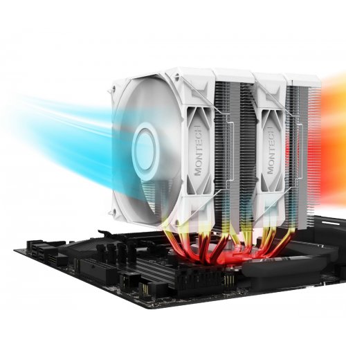 Кулер Montech NX600 Black купить в Украине: Киев, Днепр, Харьков, Одесса  | Проверка совместимости, низкая цена, отзывы, характеристики от TELEMART фото