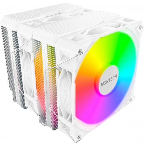 Кулер Montech NX600 ARGB White купить в Украине: Киев, Днепр, Харьков, Одесса  | Проверка совместимости, низкая цена, отзывы, характеристики от TELEMART фото