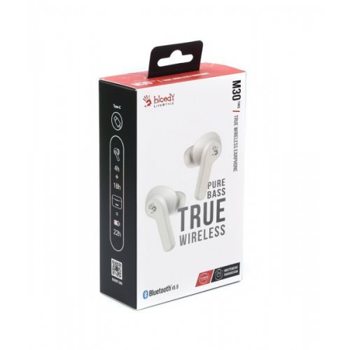 Уценка наушники A4Tech Bloody M30 White (Вскрытая упаковка, 842039) купить в Украине: Киев, Днепр, Харьков, Одесса  | Низкая цена, отзывы, характеристики от TELEMART фото