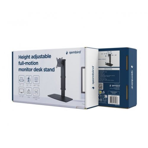 Ніжка-кронштейн для монітора Gembird 17-32" MS-D1ST-02 купити в Україні: Київ, Львів, Хмельницький, Тернопіль, Івано-Франківськ | Низька ціна, відгуки, характеристики від TELEMART фото