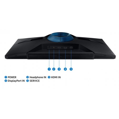 Монитор Samsung 27" Odyssey G3 (LS27DG300EIXCI) Black (Восстановлено продавцом, 842105) купить в Украине: Киев, Днепр, Харьков, Одесса  | Низкая цена, отзывы, характеристики от TELEMART фото