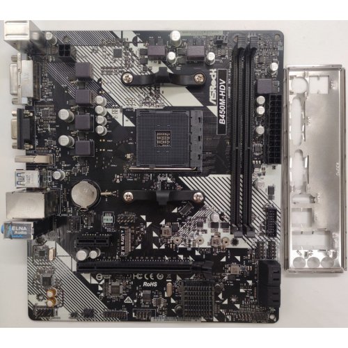 Материнська плата AsRock B450M-HDV R4.0 (sAM4, AMD B450) (Відновлено продавцем, 842113) купити в Україні: Київ, Львів, Хмельницький, Тернопіль, Івано-Франківськ | Перевірка сумісності, низька ціна, відгуки, характеристики від TELEMART фото
