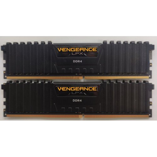 Озу Corsair DDR4 16GB (2x8GB) 3200Mhz Vengeance LPX (CMK16GX4M2B3200C16) Black (Восстановлено продавцом, 842122) купить в Украине: Киев, Днепр, Харьков, Одесса  | Проверка совместимости, низкая цена, отзывы, характеристики от TELEMART фото