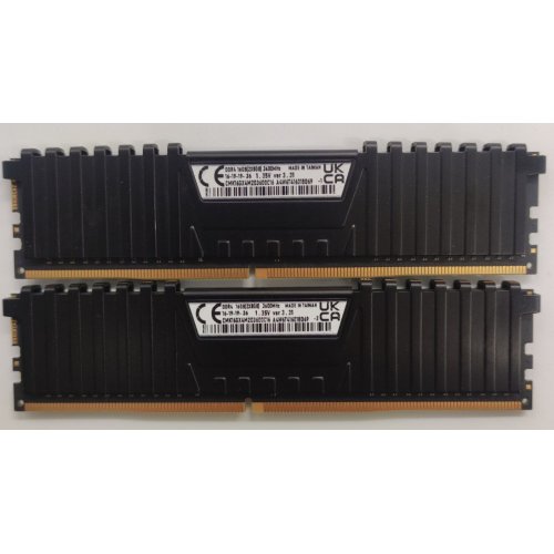 Озу Corsair DDR4 16GB (2x8GB) 3200Mhz Vengeance LPX (CMK16GX4M2B3200C16) Black (Восстановлено продавцом, 842122) купить в Украине: Киев, Днепр, Харьков, Одесса  | Проверка совместимости, низкая цена, отзывы, характеристики от TELEMART фото