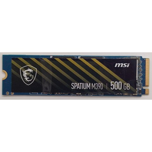 Ssd-диск MSI SPATIUM M390 3D NAND 500GB M.2 (2280 PCI-E) NVMe (S78-440K170-P83) (Восстановлено продавцом, 842185) купить в Украине: Киев, Днепр, Харьков, Одесса  | Проверка совместимости, низкая цена, отзывы, характеристики от TELEMART фото