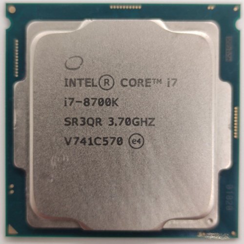 Процесор Intel Core i7-8700K 3.7(4.7)GHz 12MB s1151 Tray (CM8068403358220) (Відновлено продавцем, 842198) купити в Україні: Київ, Львів, Хмельницький, Тернопіль, Івано-Франківськ | Перевірка сумісності, низька ціна, відгуки, характеристики від TELEMART фото