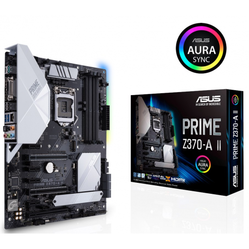 Материнская плата Asus PRIME Z370-A II (s1151-v2, Intel Z370) (Восстановлено продавцом, 842200) купить в Украине: Киев, Днепр, Харьков, Одесса  | Проверка совместимости, низкая цена, отзывы, характеристики от TELEMART фото