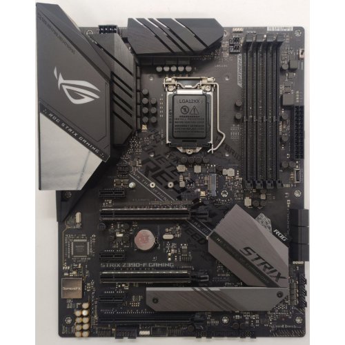 Материнская плата Asus ROG STRIX Z390-F GAMING (s1151-v2, Intel Z390) (Восстановлено продавцом, 842205) купить в Украине: Киев, Днепр, Харьков, Одесса  | Проверка совместимости, низкая цена, отзывы, характеристики от TELEMART фото