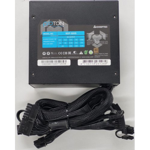 Блок питания CHIEFTEC Proton 500W (BDF-500S) (Восстановлено продавцом, 842234) купить в Украине: Киев, Днепр, Харьков, Одесса  | Проверка совместимости, низкая цена, отзывы, характеристики от TELEMART фото