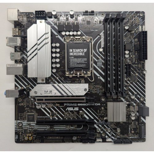 Материнская плата Asus PRIME B660M-K D4 (s1700, Intel B660) (Восстановлено продавцом, 842346) купить в Украине: Киев, Днепр, Харьков, Одесса  | Проверка совместимости, низкая цена, отзывы, характеристики от TELEMART фото