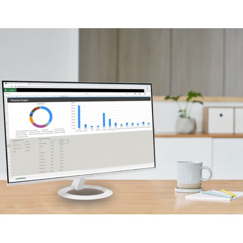 Монітор Asus 23.8" VZ249HG (90LM0BV2-B01A71) White купити в Україні: Київ, Львів, Хмельницький, Тернопіль, Івано-Франківськ | Низька ціна, відгуки, характеристики від TELEMART фото