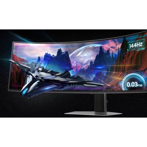 Монітор Samsung 49" Odyssey OLED G9 G91SD (LS49DG910SIXUA) Silver купити в Україні: Київ, Львів, Хмельницький, Тернопіль, Івано-Франківськ | Низька ціна, відгуки, характеристики від TELEMART фото
