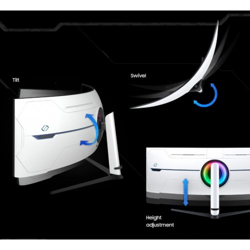 Монітор Samsung 57" Odyssey Neo G9 G95NC (LS57CG952NZXUA) Black/White купити в Україні: Київ, Львів, Хмельницький, Тернопіль, Івано-Франківськ | Низька ціна, відгуки, характеристики від TELEMART фото