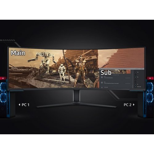 Монітор Samsung 57" Odyssey Neo G9 G95NC (LS57CG952NZXUA) Black/White купити в Україні: Київ, Львів, Хмельницький, Тернопіль, Івано-Франківськ | Низька ціна, відгуки, характеристики від TELEMART фото