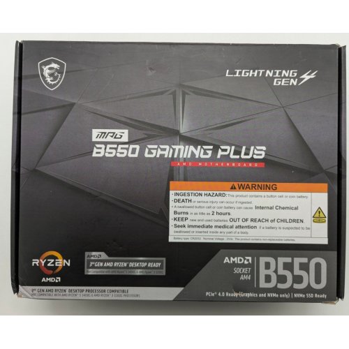Материнская плата MSI MPG B550 GAMING PLUS (sAM4, AMD B550) (Восстановлено продавцом, 842372) купить в Украине: Киев, Днепр, Харьков, Одесса  | Проверка совместимости, низкая цена, отзывы, характеристики от TELEMART фото