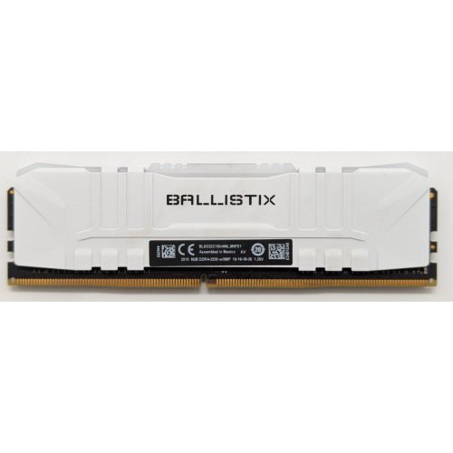 Озу Crucial DDR4 8GB 3200Mhz Ballistix RGB White (BL8G32C16U4WL) (Восстановлено продавцом, 842384) купить в Украине: Киев, Днепр, Харьков, Одесса  | Проверка совместимости, низкая цена, отзывы, характеристики от TELEMART фото