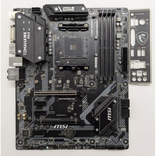 Материнская плата MSI B450 TOMAHAWK MAX (sAM4, AMD B450) (Восстановлено продавцом, 842386) купить в Украине: Киев, Днепр, Харьков, Одесса  | Проверка совместимости, низкая цена, отзывы, характеристики от TELEMART фото