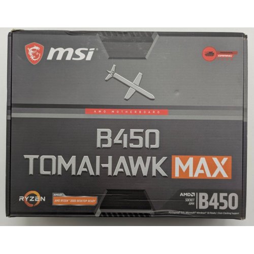 Материнская плата MSI B450 TOMAHAWK MAX (sAM4, AMD B450) (Восстановлено продавцом, 842386) купить в Украине: Киев, Днепр, Харьков, Одесса  | Проверка совместимости, низкая цена, отзывы, характеристики от TELEMART фото
