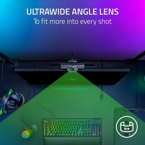 Веб-камера Razer Kiyo V2 (RZ19-05370100-R3M1) Black купити в Україні: Київ, Львів, Хмельницький, Тернопіль, Івано-Франківськ | Низька ціна, відгуки, характеристики від TELEMART фото