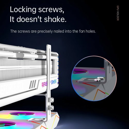 Держатель для видеокарты Coolmoon F1 Black купить в Украине: Киев, Днепр, Харьков, Одесса  | Низкая цена, отзывы, характеристики от TELEMART фото